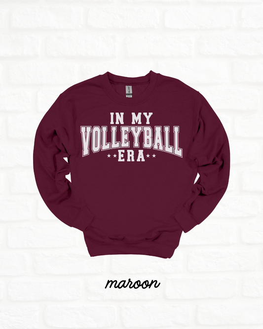 In My Volleyball Era Heavy Blend MAROON Sweatshirt