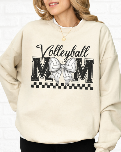 Volleyball Mom Coquette Heavy Blend SAND Sweatshirt