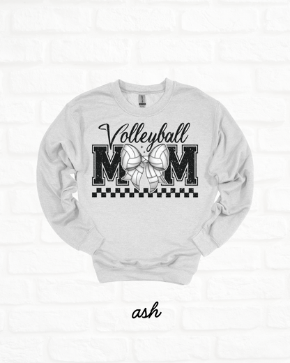 Volleyball Mom Coquette Heavy Blend ASH Sweatshirt