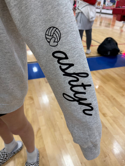 NSSC Custom Name Youth Volleyball Heavy Blend Hoodie