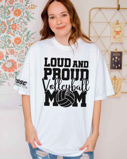 NSSC Volleyball Club Loud and Proud Mom Heavyweight Cotton Tee