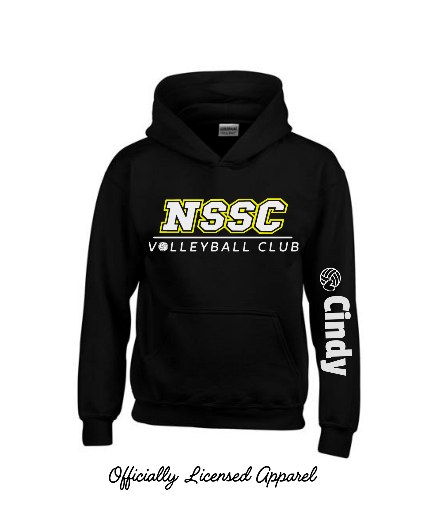 NSSC Custom Name Youth Volleyball Heavy Blend Hoodie