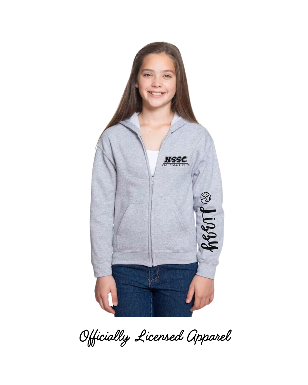 NSSC Personalized Youth Heavy Blend Full-Zip Hooded Sweatshirt