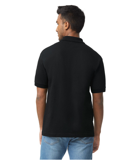 NSSC Black Embroidered Unisex 50/50 Jersey Polo