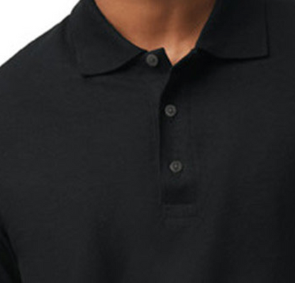 NSSC Black Embroidered Unisex 50/50 Jersey Polo