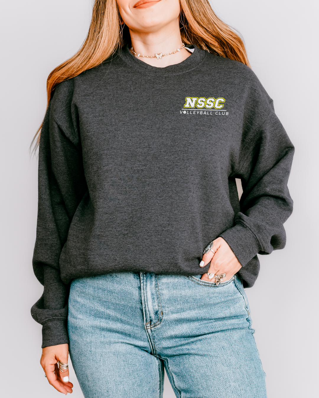 NSSC Volleyball Club Embroidered Unisex Heavy Blend™ 50/50 Fleece Crew Sweatshirt