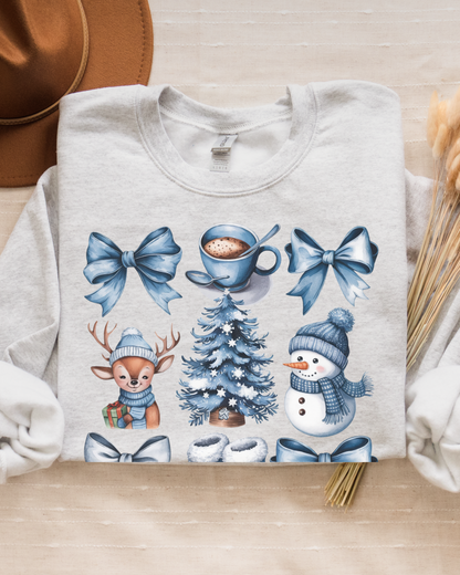 Winter Wonderland Coquette Heavy Blend ASH Sweatshirt