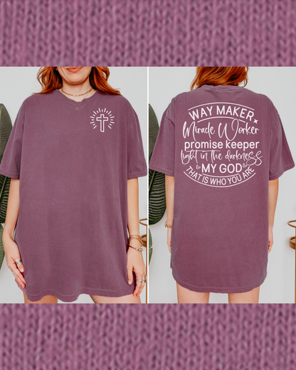 Way Maker BERRY Heavyweight Cotton Women's Graphic Tee