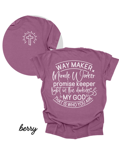 Way Maker BERRY Heavyweight Cotton Women's Graphic Tee