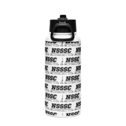 NSSC Volleyball Stainless Steel Water Bottle with a Straw Lid