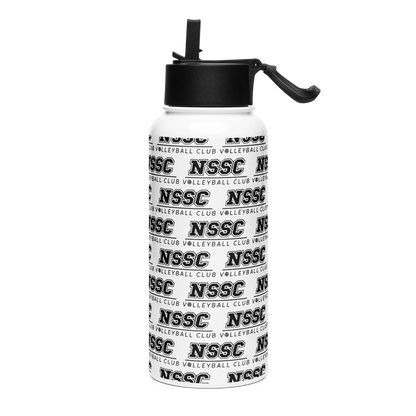 NSSC Volleyball Stainless Steel Water Bottle with a Straw Lid