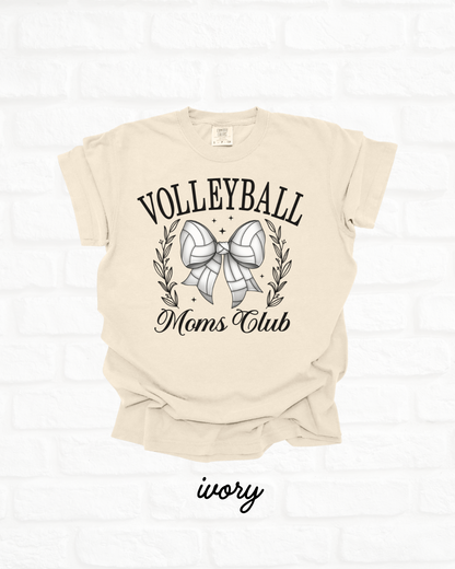 Volleyball Mom's Club IVORY Heavyweight Cotton Women's Graphic Tee