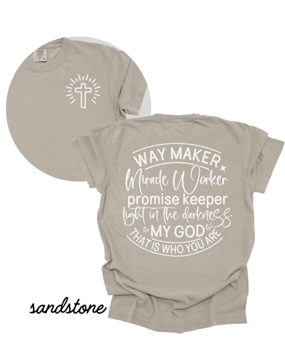 Way Maker SANDSTONE Heavyweight Cotton Women's Graphic Tee