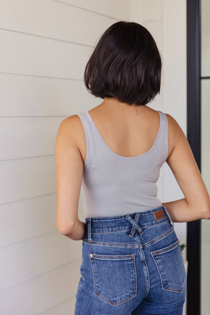 The Basics Bodysuit in Cloud Grey