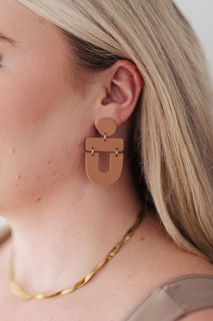 Dreamboat Earrings in Brown