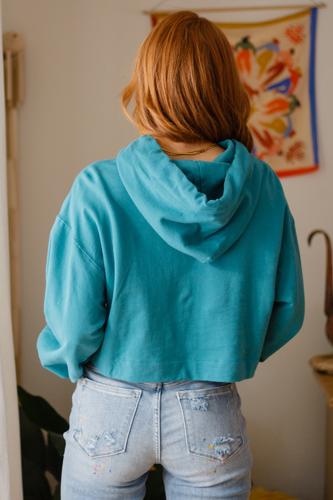 Hanging Out Hoodie in Moonstone Blue