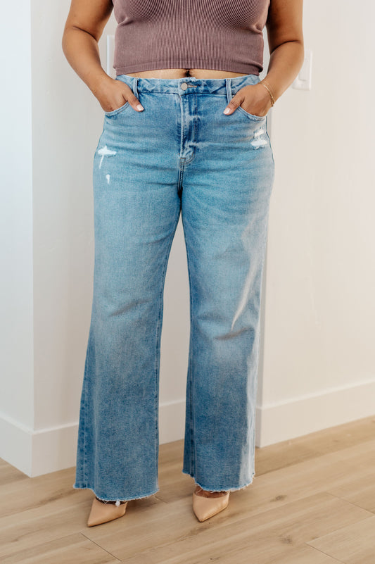 Hope High Rise Wide Leg Jeans | Mica Denim