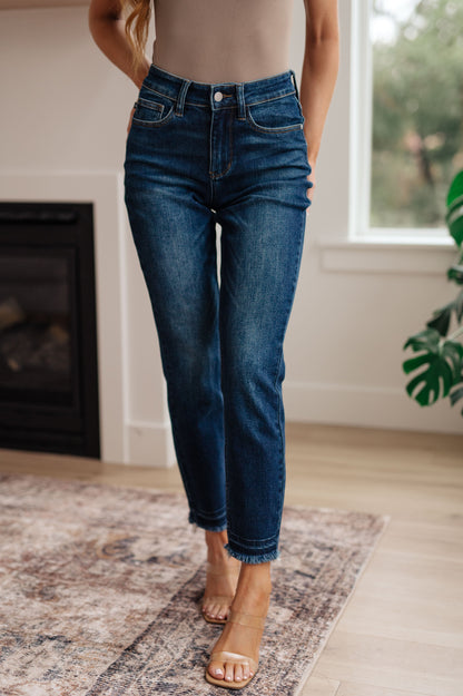 Phillipa High Rise Release Hem Slim Jeans | Judy Blue