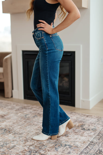 Pippa High Rise Button Fly Dad Jeans | Judy Blue