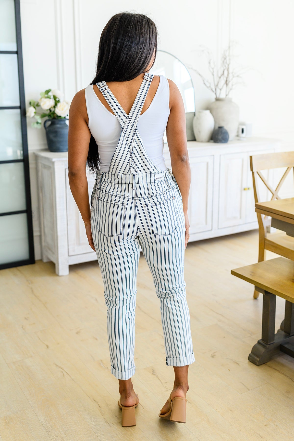 Railroad Stripe Overalls | Judy Blue