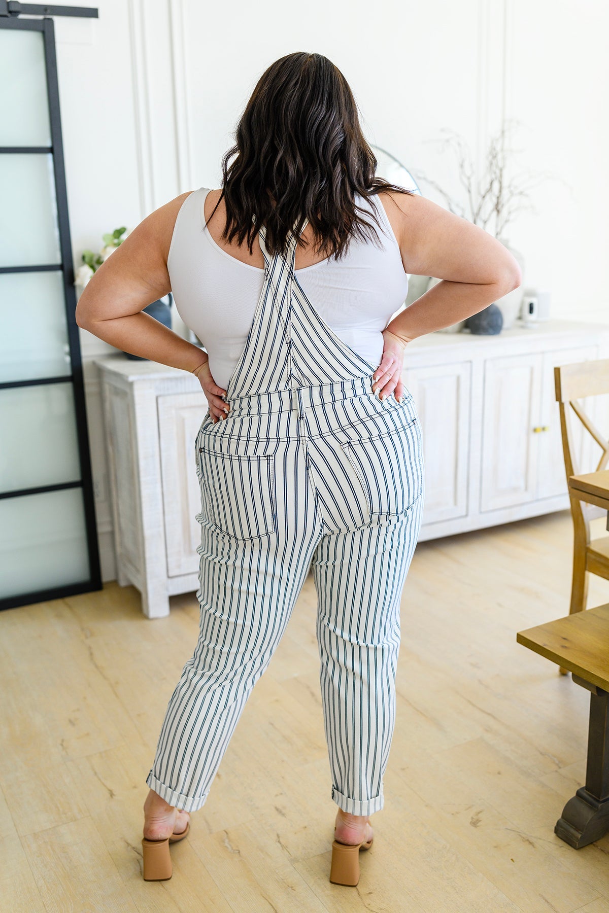 Railroad Stripe Overalls | Judy Blue