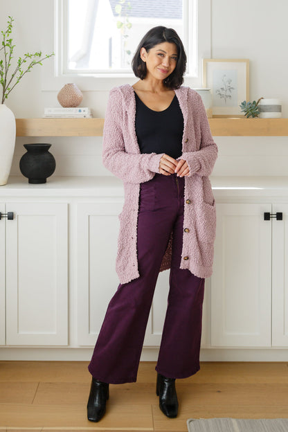 Petunia High Rise Wide Leg Jeans in Plum | Mica Denim