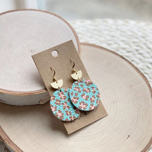 Dune Earrings | Minty Leopard